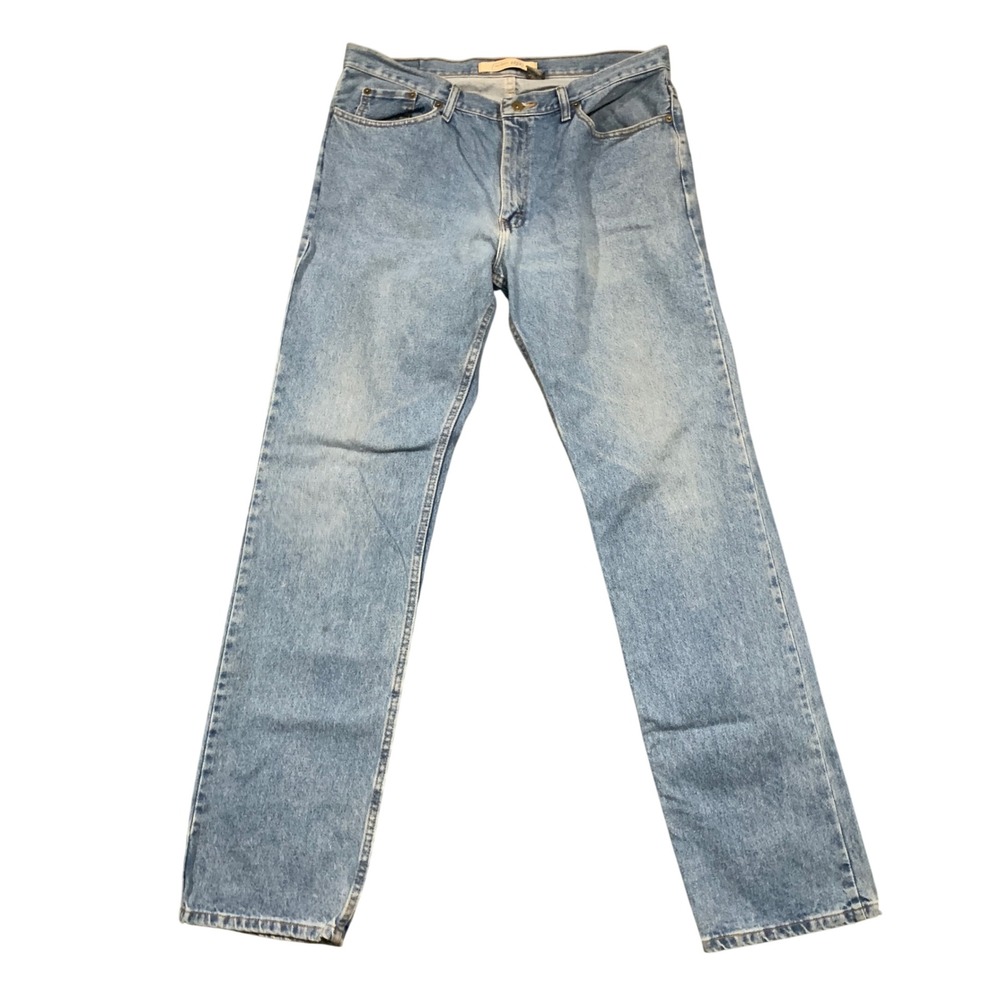 Urban Pipeline Mens Jeans Straight Leg Light Wash Blue Denim  36x36 Y2K Skater